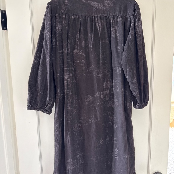 Umber & Ochre washed black button dress size S - Picture 2 of 5